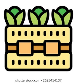 Vertical farming system growing fresh vegetables, promoting sustainable agriculture and efficient land use