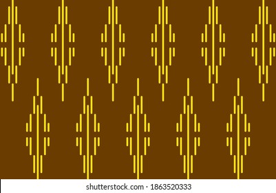 Quince rayas verticales del vector de patrón. Espacio de diseño de líneas aleatorias amarillas sobre fondo marrón. Impresión de diseño para ilustración, textura, papel pintado, fondo. Establecer 3