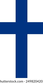Vertical Finland Flag, Flag of Finland