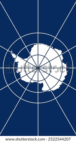 Vertical Flag of the Antarctic Treaty , Vector Images