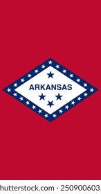 Vertical Flag of Arkansas, Vertical Arkansas Flag