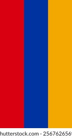 Vertical Flag of Armenia, 9:16 Format, Vertical Armenia Flag, Vector Images