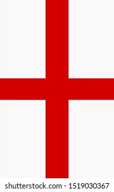 vertical flag of england. vector illustration