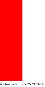 Vertical Flag of Indonesia, 9:16 Format, Vertical Indonesia Flag, Vector Images