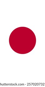 Vertical Flag of Japan, 9:16 Format, Vertical Japan Flag, Vector Images