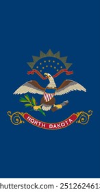 Bandeira Vertical de Dakota do Norte, Bandeira Vertical de Dakota do Norte