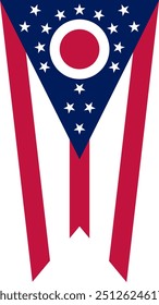 Vertical Flag of Ohio, Vertical Ohio Flag