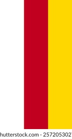 Vertical Flag of South Ossetia, 9:16 Format, Vertical South Ossetia Flag, Vector Images