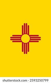 Vertical Flag State of New Mexico