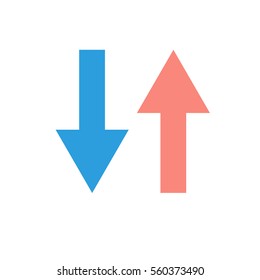Vertical Flip Arrows .