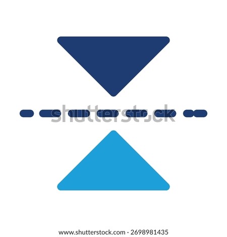 Vertical Flip colored icon vector design good for web or mobile app