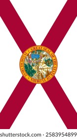 Vertical Florida Flag Vector Images