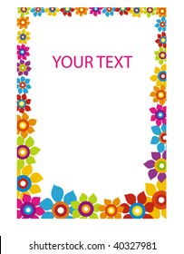 vertical flower frame
