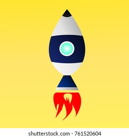 vertical flying spaceship