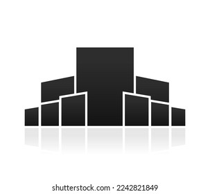 vertical form collage concept, Vector rectangular collage mosaic grid of pictures isolated on white