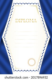 Marco vertical y frontera con la bandera de Kosovo, elementos de plantilla para su certificado y diploma. Vector.