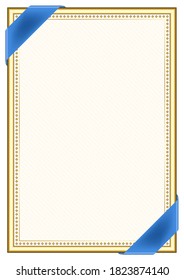 Vertical  frame and border with Somalia flag, template elements for your certificate and diploma. Vector.