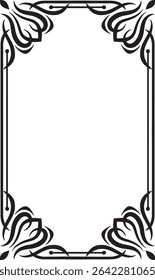 Vertical frame border vector design