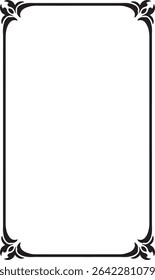 Vertical frame border vector design
