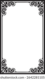Vertical frame border vector design