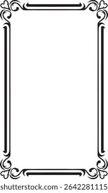 Vertical frame border vector design