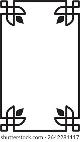 Vertical frame border vector design