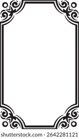 Vertical frame border vector design