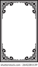 Vertical frame border vector design