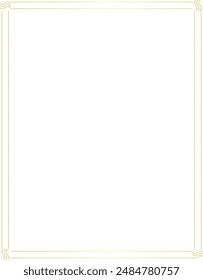 Vertical Frame Gold picture frame luxury golden frame gold border Golden vector framework banner decoration decorative element template isolated background frame picture wedding frames anniversary 