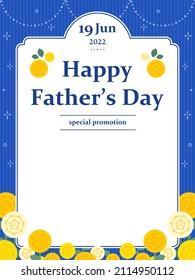 vertical frame template for father's day