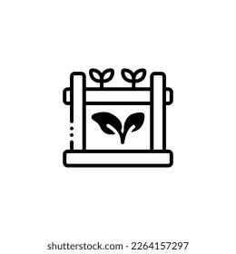 Jardín vertical para estantes ajustables ilustración de iconos vectoriales