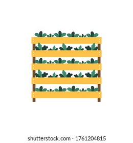 Vertical Garden, City Gardening Vector Illustration