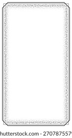 Borda geométrica vertical com textura de grãos de areia, fundo moderno para histórias de mídias sociais