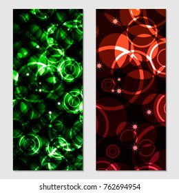 Vertical gift glitter, festive design background. Postcard for a Merry New Year and Merry Christmas. For a banner, flyer, label, certificate, company card. Vector. Colorful.