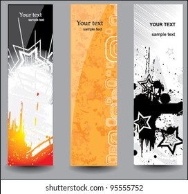 Vertical glossy banners