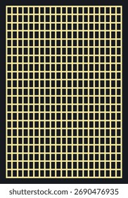 Vertical golden grid background on black background