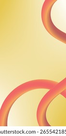 Vertical Gradient Gold abstract background with curved lines and waves in orange and yellow Gradient