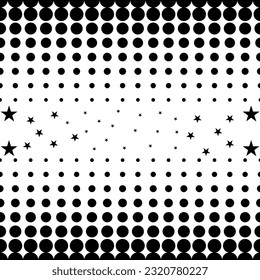 Vertical gradient halftone dot background.Abstract backgrounds. Decorative patterns for covers and wallpappers.