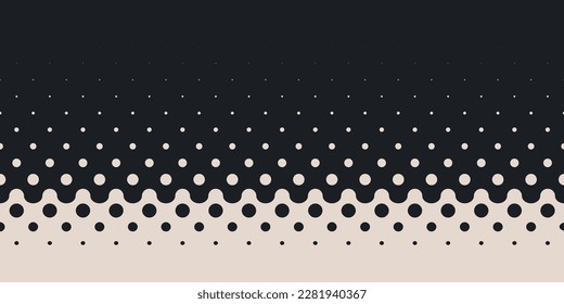 Vertical Gradient Halftone Dots Background. Pop Art Texture. Vector Illustration. Design for Presentation Banner, Flyer, Business Cards, Stickers.