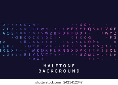 Vertical gradient halftone dots background. Pop art template, texture. Vector illustration