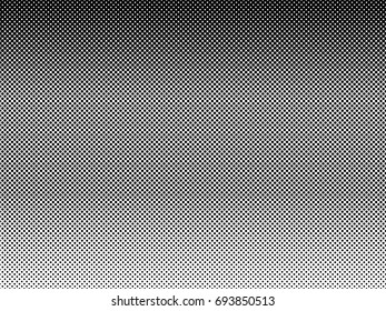 Vertical gradient halftone dots background. Pop art template, texture.