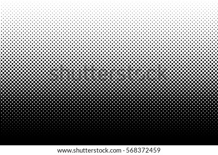 Vertical gradient halftone dots background. Pop art template, texture. Vector illustration