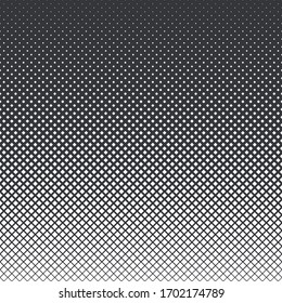 Vertical gradient halftone geometric diamond shape background. Pop art template, texture. Vector illustration