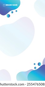 Vertical gradient social media post template