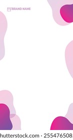 Vertical gradient social media post template