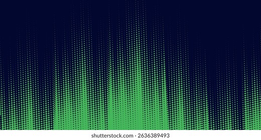 vertical green modern background. halftone dots green and blue color pattern gradient grunge texture background. Dot pop art comic vector illustration.