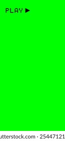 Vertical green screen with tracking cross marks. Chroma key background for creating social media videos with VFX. Vector design.