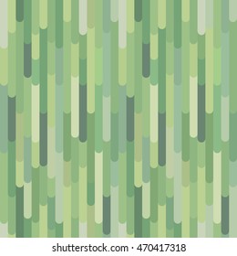 Vertical green stripes vector seamless pattern. Abstract organic forest background texture. Decorative design element for print, fabric, card, banner, cover, invitation, website, wallpaper. Eps 8