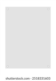 vertical grey poster mock up isolated