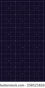 Vertical Grid. Hud technology screen layout.